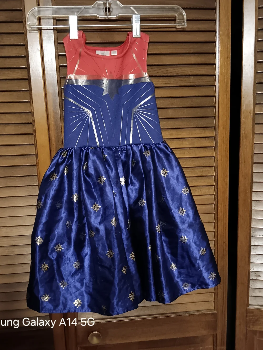 Marvel Girls Red, Blue and Gold Superhero Costume Dress